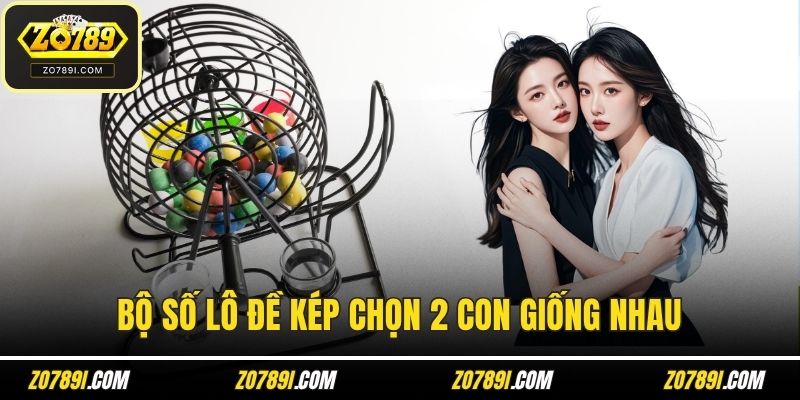 Bộ số lô đề kép chọn 2 con giống nhau